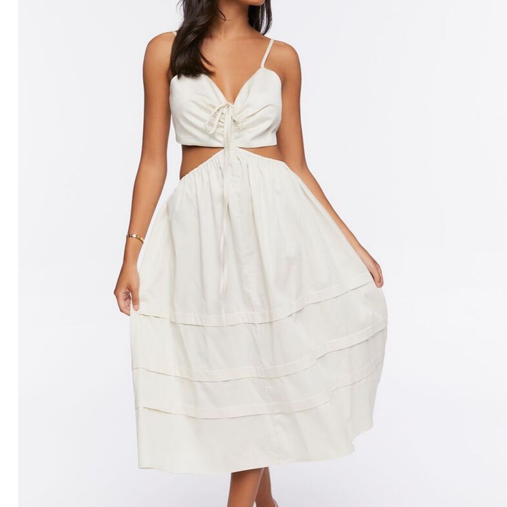 Cutout Fit & Flare Midi Dress